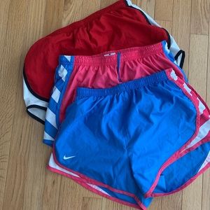 3 pair of Nike shorts